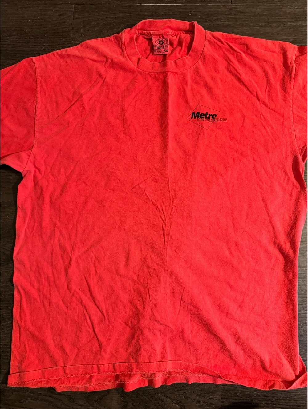 Vintage 90s Metro Newspapers Strawberry Festival Tee